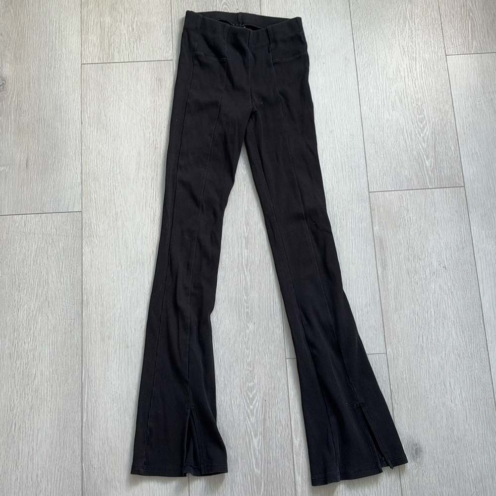Zara girls flared ribbed leggings sz 11/12